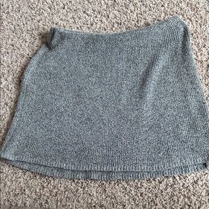 TCEC Heather Gray A-Line Knit Skirt